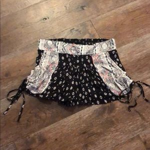 Gab & Kate soft shorts with ties on the sides